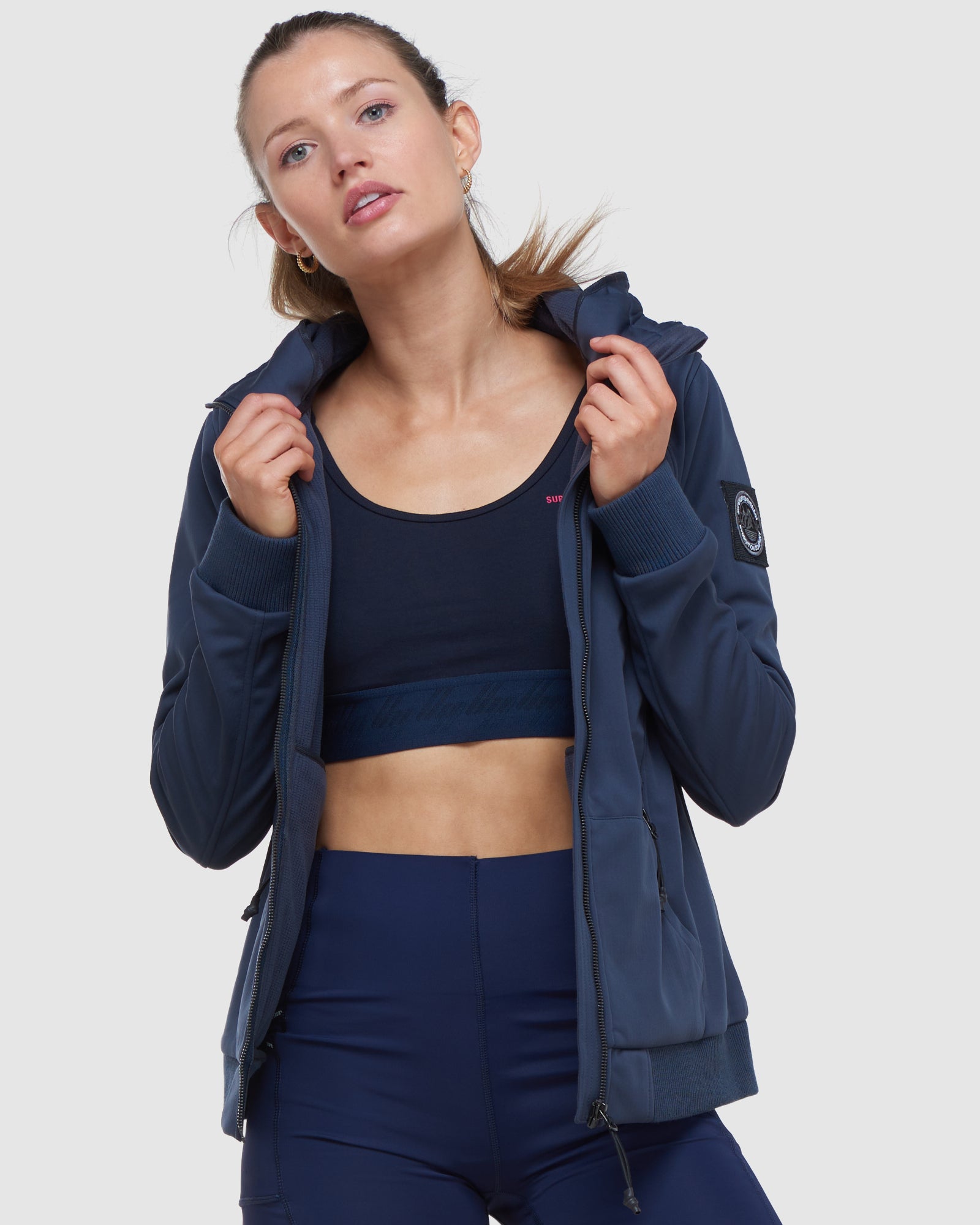 Superdry Borg Podšité Zip Šedé | 493162-JHE