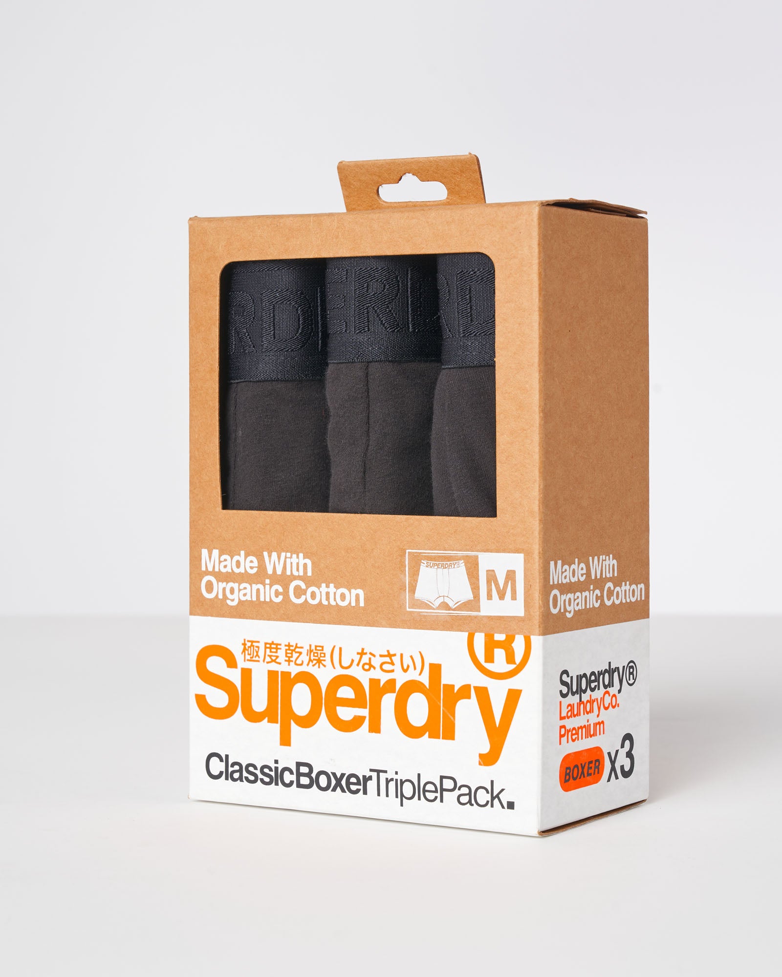 Superdry Boxerské Offset Double Pack Černé | 817024-ONX