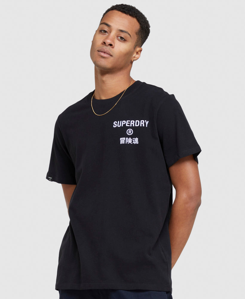 Superdry Cooperate Logo Crop Černé | 789543-OAG