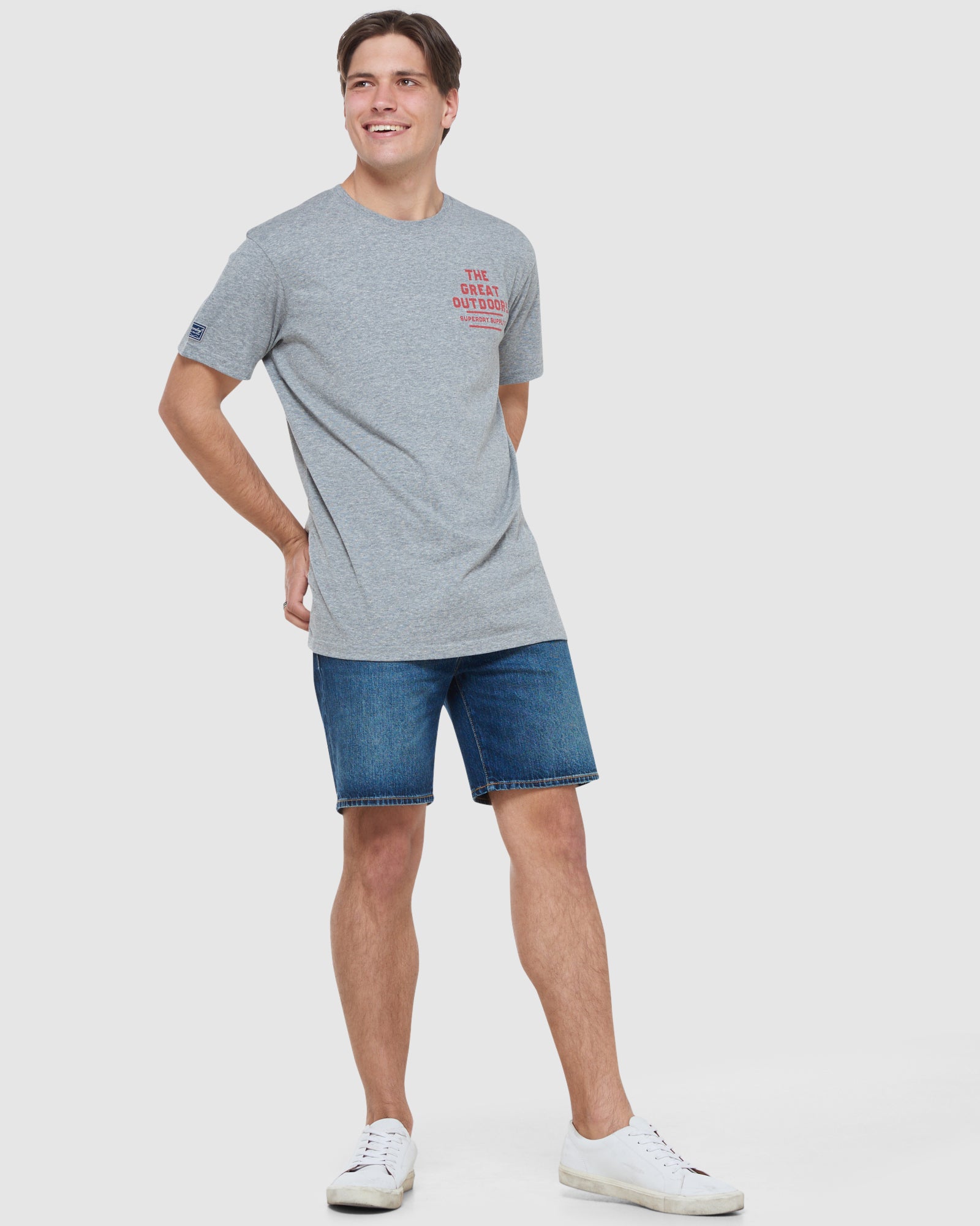 Superdry Essential Tee Tmavě Blankyt | 734516-QWT