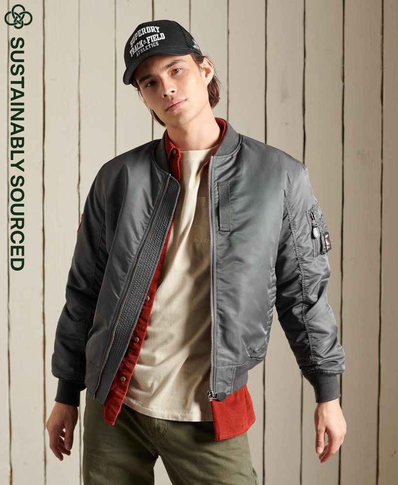 Superdry Military Flight Bomber Hnědé | 356712-ACO