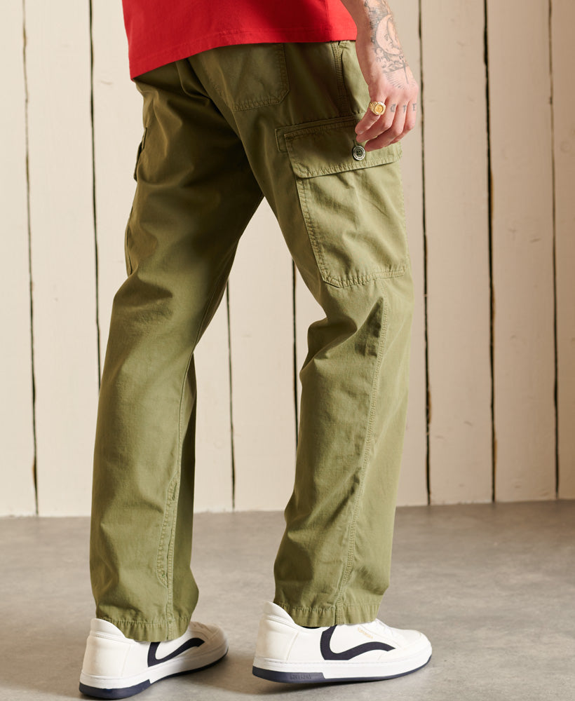 Superdry Organic Bavlněné Core Cargo Trousers Zelene | 068124-YMB