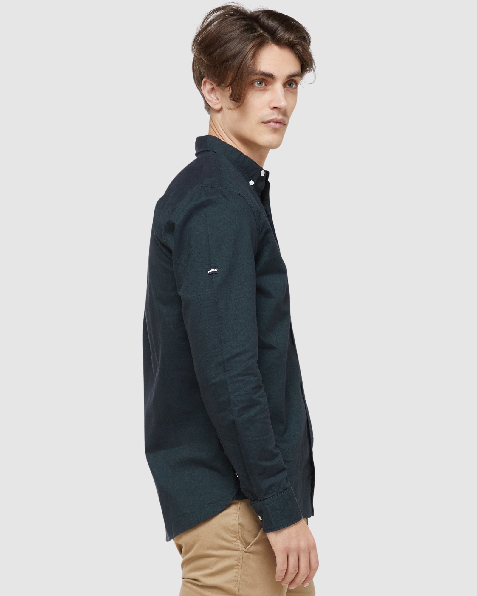 Superdry Pruhovaný Workwear Long Sleeve Pocket Neutrals | 036148-YGQ