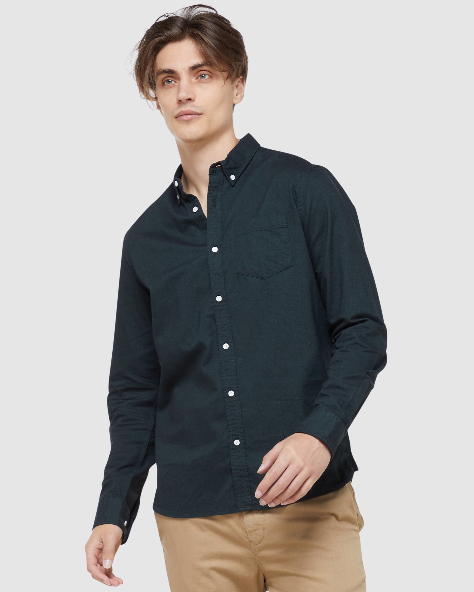 Superdry Pruhovaný Workwear Long Sleeve Pocket Neutrals | 036148-YGQ