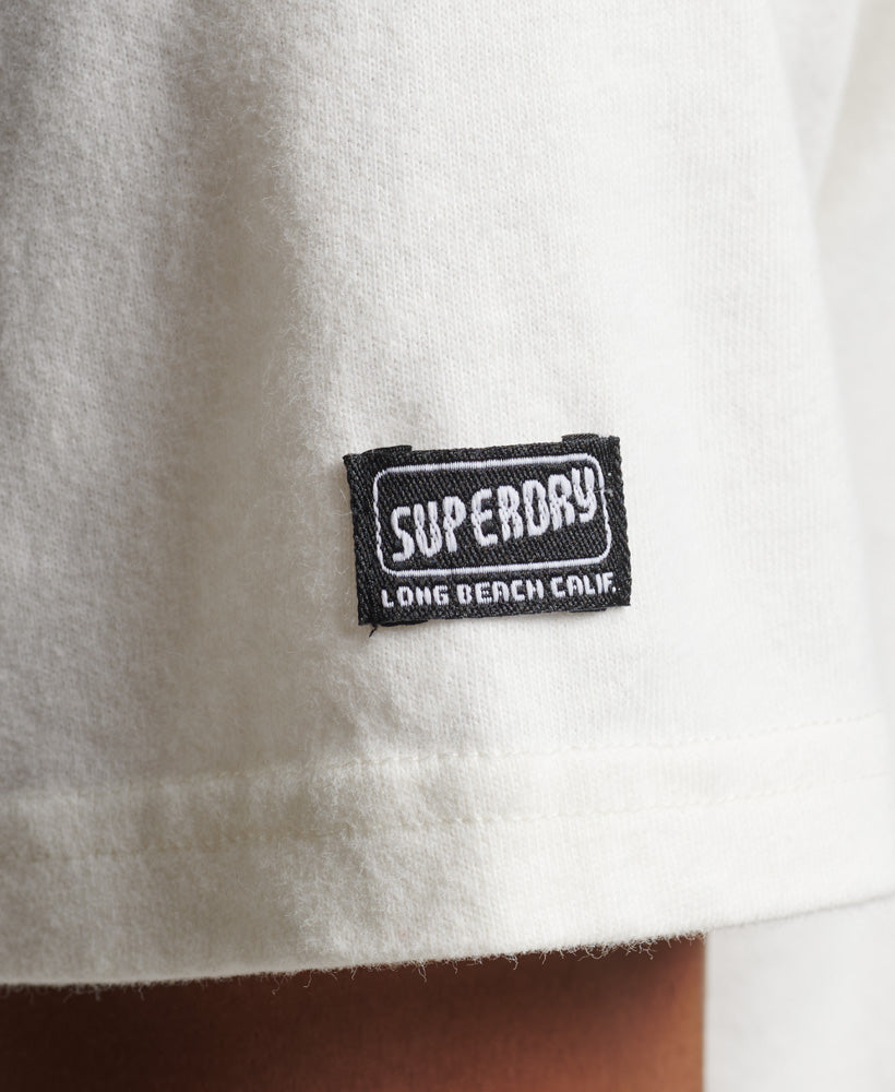 Superdry Studios Linen S/S Bílé | 647983-XSH