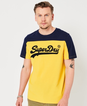 Superdry Essential Vee Tee Tmavě Blankyt | 243076-YHP