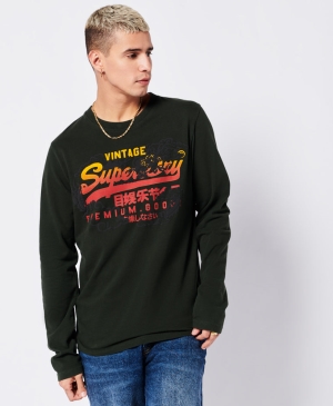 Superdry Vintage Embroidery Bavlněné/Cash Crew Blankyt | 406219-JMV