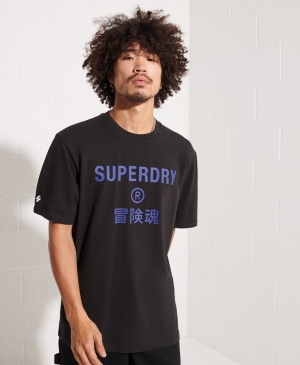 Superdry Vintage Logo Boho Sparkle Černé | 147963-VMY