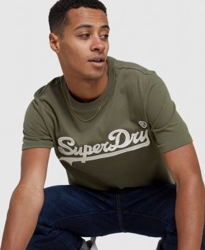 Superdry Vintage Logo Embroidered Šedé | 936184-SVZ