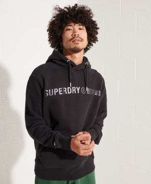 Superdry Vintage Logo Embroidery Černé | 058372-GFV